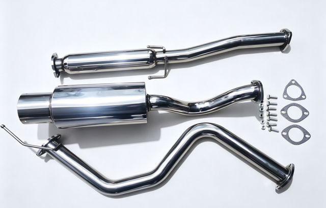 Cat-Back Exhaust System for 1992-1995 Honda Civic 3DR HB - Stainless Steel with Polish Tip