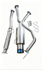 Performance Stainless Steel Cat-Back Exhaust System for Honda Civic 1992-2000 EG/EK 2/4DR - Polished Blue Burnt Tip