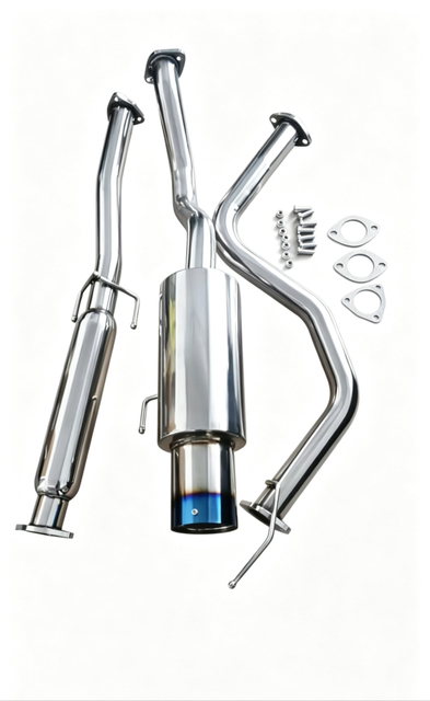 Performance Stainless Steel Cat-Back Exhaust System for Honda Civic 1992-2000 EG/EK 2/4DR - Polished Blue Burnt Tip