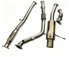 3" Catback Exhaust 4.5" Muffler Tip+Downpipe Up-pipe for 2002-2007 Subaru Impreza WRX / STI GD EJ205