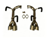 Polished Stainless Steel Axle Back Exhaust Muffler W/ Quad Staggered Tips for Subaru WRX & STi 2015-2021